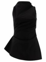 Alexander Mcqueen Women's Tops Top in Black | Size 40 | 810287QFAAZ1000