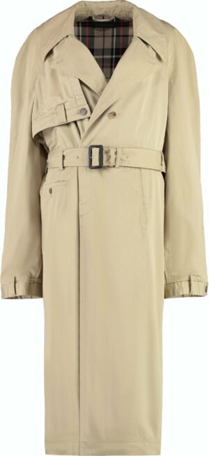 Balenciaga Women's Cotton Trench Coat in Beige | Size 34 | 769012TBP01 Color 9799