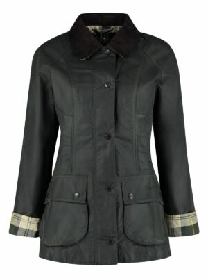 Barbour Women's Beadnell Waxed Cotton Jacket in Green | Size 10 | MLWX0667 Color SG91