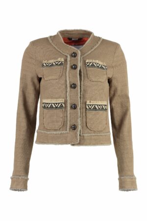 Bazar Deluxe Women's Button-Front Cotton Jacket in Beige | Size 44 | S8891700 Color 171