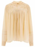 Bode Women's Tops Top in White | Size Medium | WRF24SH028CREAM