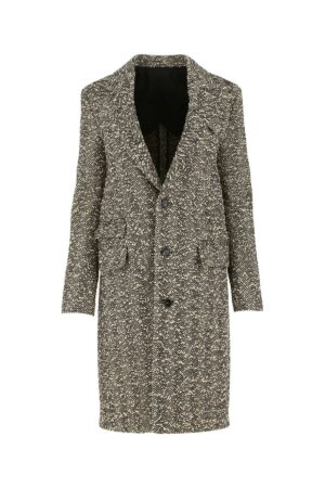 Bottega Veneta Women's Single-Breasted Boucle' Fabric Coat | Size 40 | 663385V0XP0 Color 2045