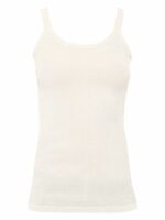 Bottega Veneta Womens Slim Fit Light Cotton Tank Top in White | Size Small | 740411V2R70