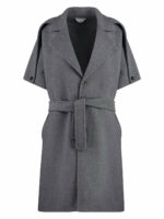 Bottega Veneta Women's Wool And Cashmere Coat in Grey | Size 40 | 745697V3EK0 Color 8531