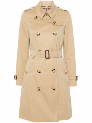 Burberry Women's Beige Chelsea Trench Coat in Honey | Size 6 | 8079404A1366A1366