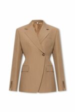 Burberry Women's Claudete Double-Breasted Jacket in Beige | Size 6 | 8071155