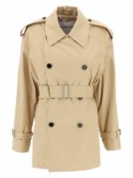 Burberry Women's Cotton Trench Coat in Beige | Size 10 | 8089783A3743