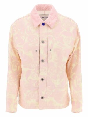 Burberry Women's Cotton Workwear Style Jacket in Pink | Size Small | 8083673