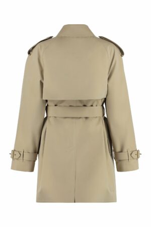 Burberry Women's Gabardine Trench Coat in Beige | Size 8 | 8062729141001 Color B5129