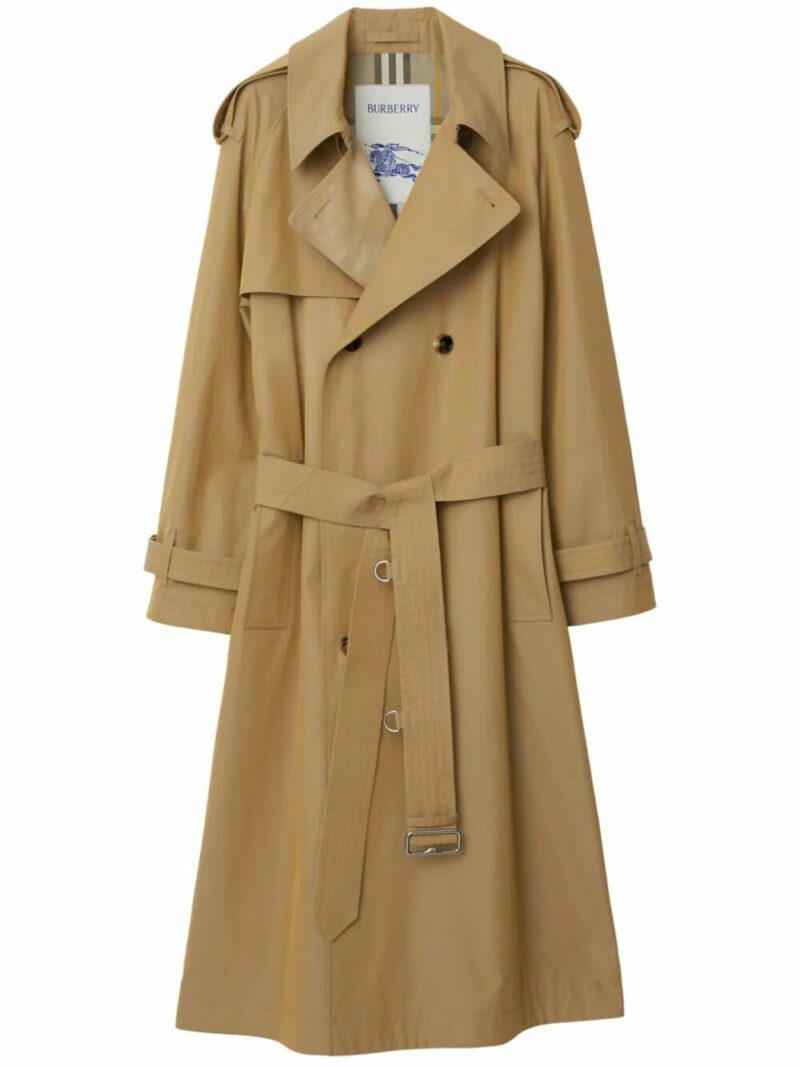 Burberry Women's Kensington Heritage Belted Trench Coat in Brown | Size 6 | 8088873