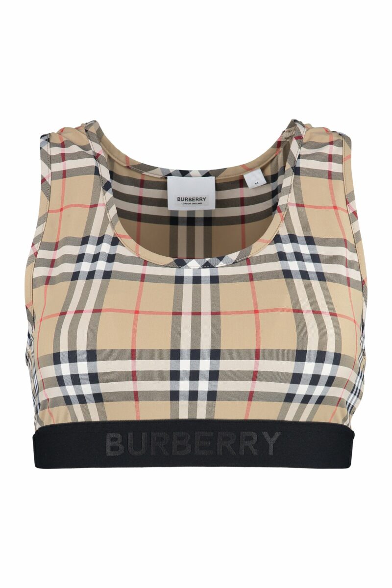 Burberry Women's Printed Top in Beige | Size Medium | 8049477132546 Color A7028