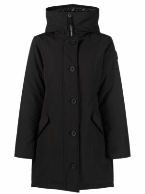 Canada Goose Women's Rossclair Parka Coat in Black | Size Large | 2580W