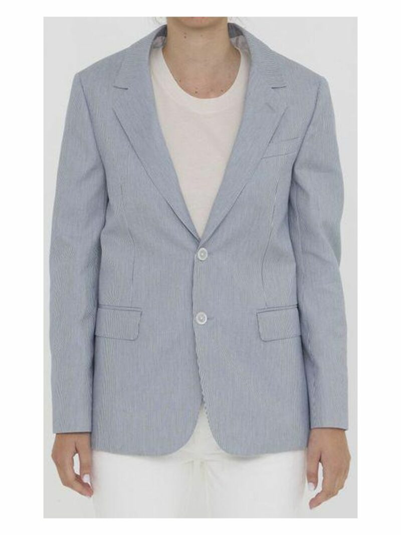 Celine Women's Jude Jacket in White | Size 36 | 2V06J869