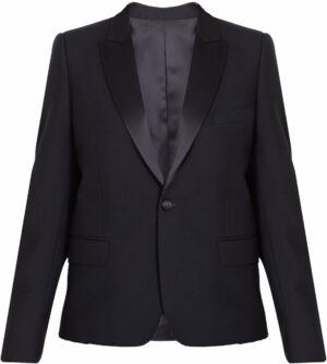 Celine Women's Tuxedo Jacket In Wool in Black | Size 40 | 2V131701T