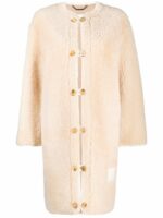 ChloÃ© Women's Shearling Coat in Light Camel | Size 36 | CHC21ACM1220520R