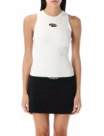 Diesel Women's M-Caddix-Top Top in White | Size Small | 25PA174500DLAX Color 100