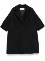 Dries Van Noten Women's Roxana Coat in Black | Size Small | 0102109245