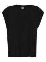 Fabiana Filippi Women's SablÃ© Top in Black | Size 42 | TPD264F221D646