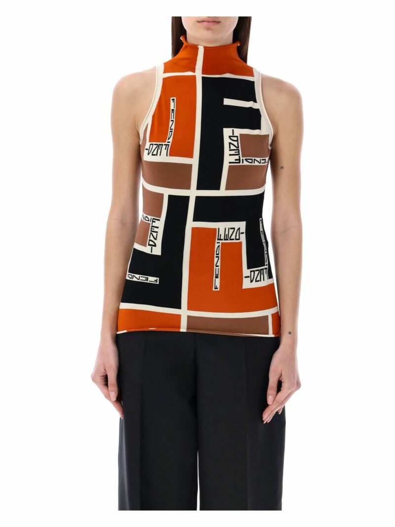 Fendi Women's Ff Puzzle Top | Size 40 | 24PFZXB84ARV2 Color F1NZQ