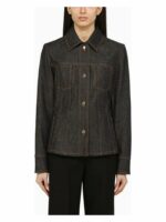 Ferragamo Women's Dark Denim Jacket | Size 42 | 0770553CO