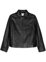 Forte Forte Women's Leather Zipped Jacket in Black | Size 2 | 12819MYJACKET8016