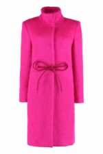 Genny Women's Mohair Blend Coat in Fuchsia | Size 40 | 73AJT962N0160 Color 423