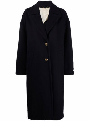 Golden Goose Women's Single-Breasted Coat in Blue | Size 38 | GWP00566P000502