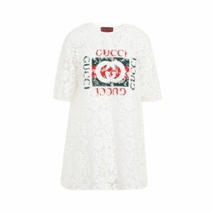 Gucci Women's Flower Lace Top in White | Size 38 | 788990ZAQP7