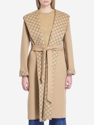 Gucci Women's Reversible Coat in Beige | Size 42 | 793634ZAQW0