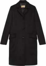 Gucci Women's Wool Coat in Black | Size 40 | 770042ZHW03