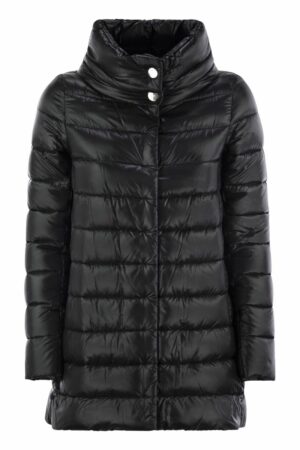 Herno Women's Amelia - Down Jacket With Ring Collar in Black | Size 38 | PI0505DIC