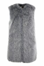 Herno Women's Cruelty-Free Fur Sleeve Coat in Blue | Size 40 | GC00065DR