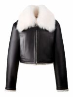 Hogan Women's Shearling Reversible Jacket in Black | Size Small | KJW0249025PWNP