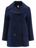 Ines De La Fressange Women's "serafine" Coat in Blue | Size 36 | INTM005PL336P280