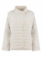 Isabel Marant Etoile Women's Areta Padded Jacket in Ecru | Size 34 | 23AVE0124FAA3E02E Color 23EC