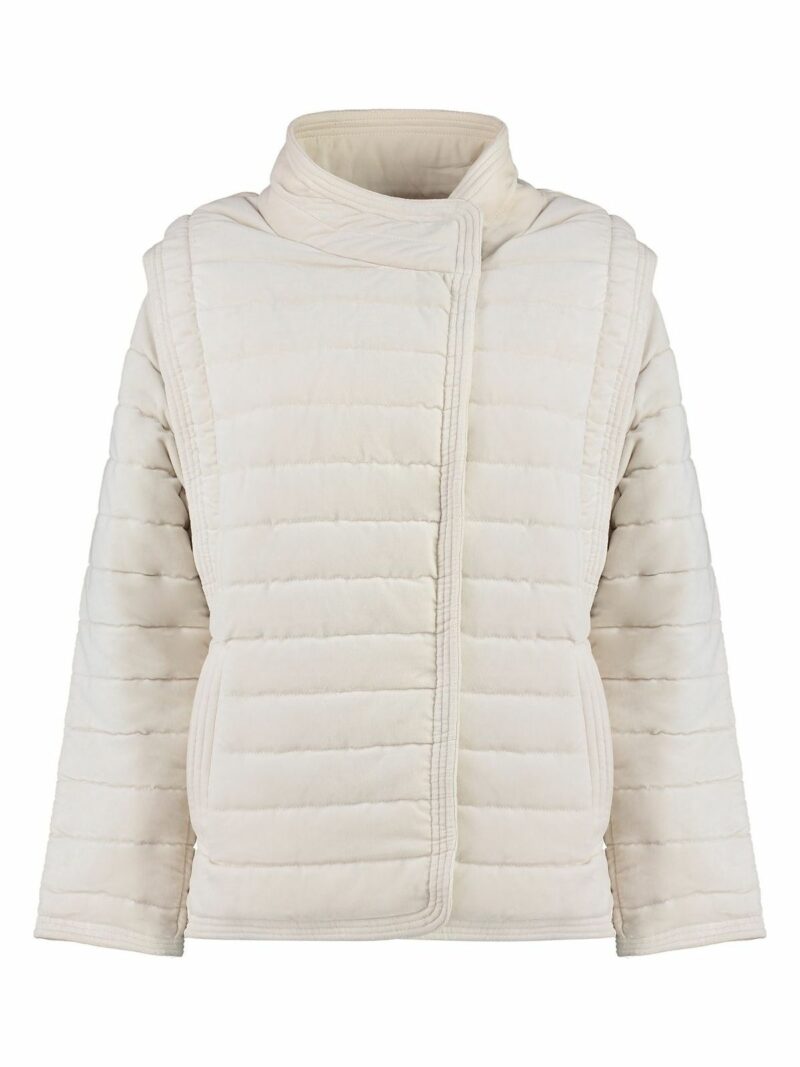 Isabel Marant Etoile Women's Areta Padded Jacket in Ecru | Size 34 | 23AVE0124FAA3E02E Color 23EC