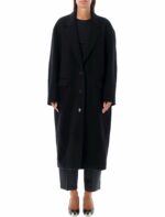 Isabel Marant Women's Efezia Coat in Black | Size 38 | 24AMA0265FAB3D03I Color 01BK