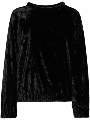 Isabel Marant Women's Top Ml Dabia Velvet Top in Black | Size 36 | HT0497FBB3J04I01BK01BK