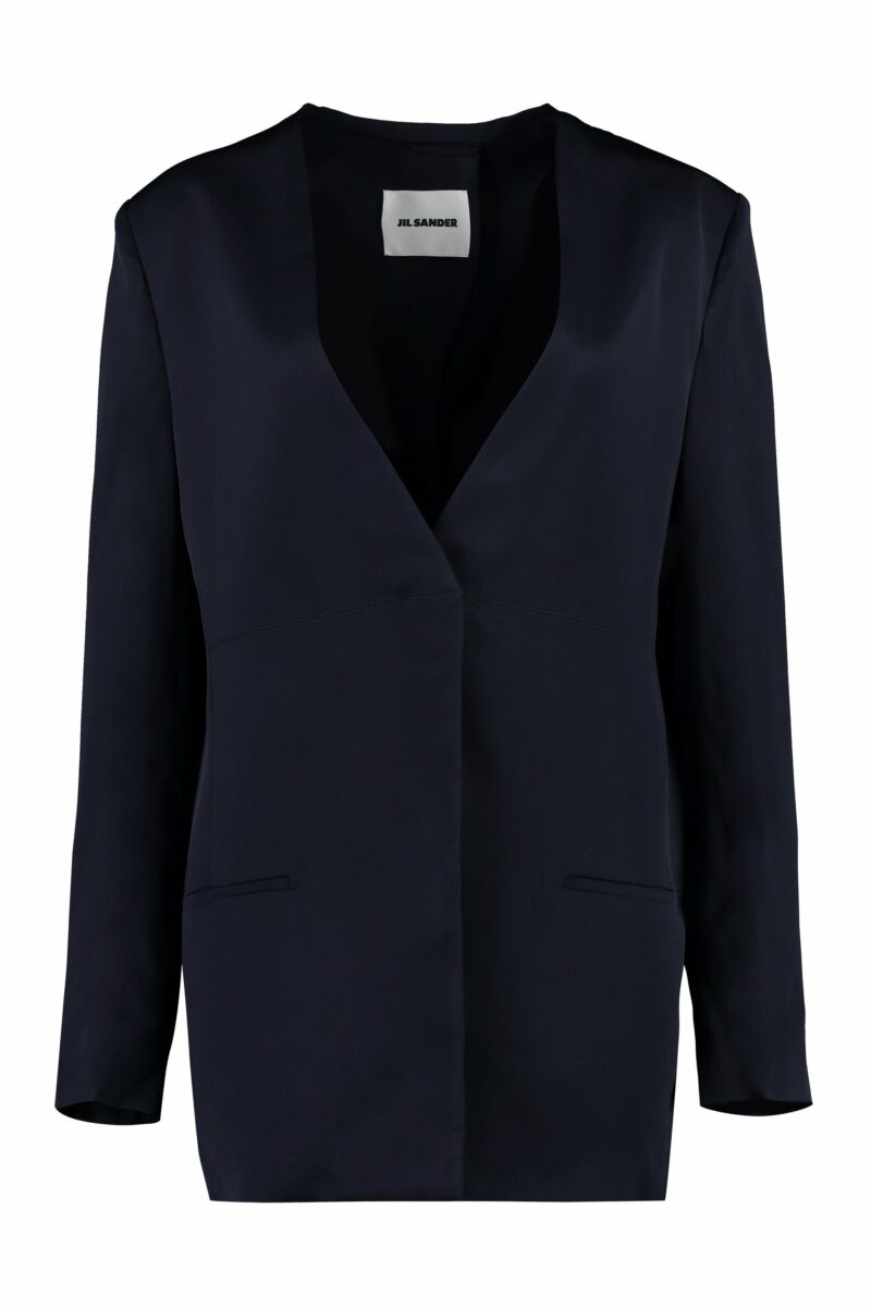 Jil Sander Women's Tailored Jacket in Blue | Size 38 | J02BN0120J65090 Color 400