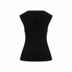 Jil Sander Women's Viscose Tank Top in Black | Size 34 | J03NC0273J20232