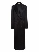 Khaite Women's The Blake Double Breasted Coat in Black | Size 2 | 7098170