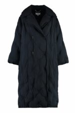 Maison Margiela Women's Padded Techno Fabric Coat in Black | Size Medium | SI0AA0001S54870 Color 900