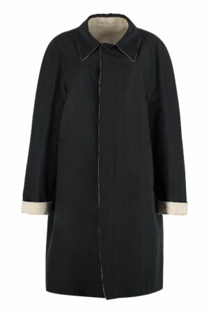 Maison Margiela Women's Reversible Trench-Coat in Black | Size 42 | S51AH0189S76571 Color 900