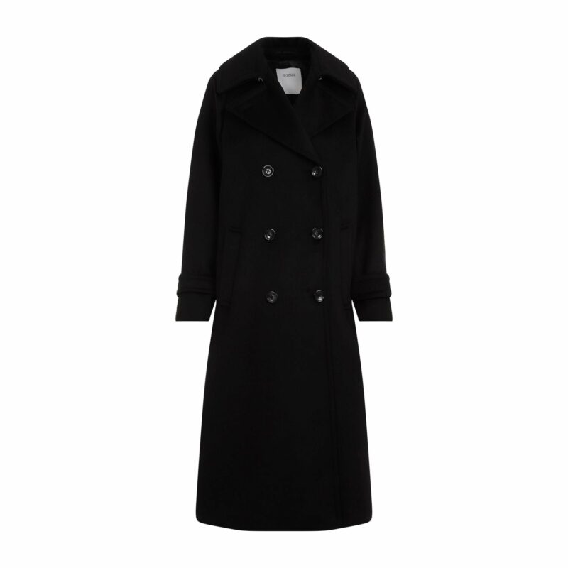 Max Mara Sportmax Women's Leandro Coat in Black | Size 36 | 242201606260010587