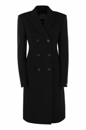 Max Mara Sportmax Women's Morgana - Double Wool Cloth Coat in Black | Size 42 | 2422016041600