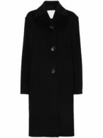 Max Mara Sportmax Women's Wool Midi Coat in Black | Size 40 | 22016021600