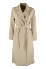 Max Mara Studio Women's Cles - Wool, Cashmere And Silk Coat in Beige | Size 34 | 2426016021600