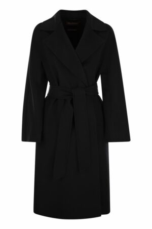 Max Mara Studio Women's Cles - Wool, Cashmere And Silk Coat in Black | Size 34 | 2426016021600