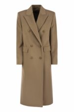 Max Mara Studio Women's Corolla - Virgin Wool Coat in Camel | Size 34 | 2426016222600
