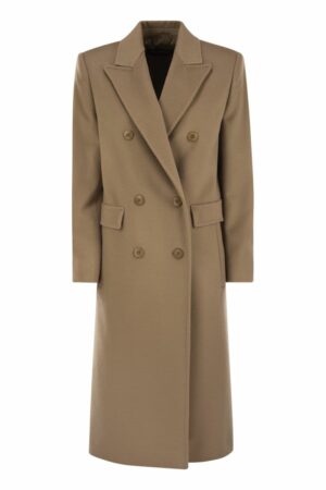Max Mara Studio Women's Corolla - Virgin Wool Coat in Camel | Size 34 | 2426016222600